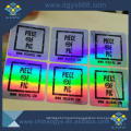 Custom different design laser anti-counterfeiting adhesive hologram label sticker